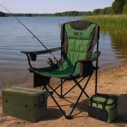 Nils Skládací kempingové křeslo Camp NC3501 zelené