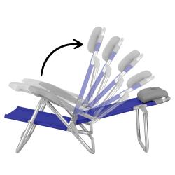 Nils Skládací kempingové křeslo Camp NC3502 šedé/modré