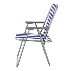 Nils Skladacie kempingové kreslo Camp NC3503 modré/biele
