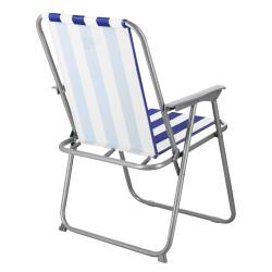 Nils Skladacie kempingové kreslo Camp NC3503 modré/biele