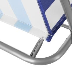 Nils Skladacie kempingové kreslo Camp NC3503 modré/biele