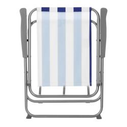 Nils Skladacie kempingové kreslo Camp NC3503 modré/biele