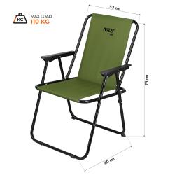 Nils Skládací kempingové křeslo Camp NC3503 zelené