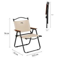 NILS NC4307 béžové skládací kempingové křeslo