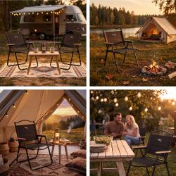 NILS NC4307 černé Skládací kempingové křeslo