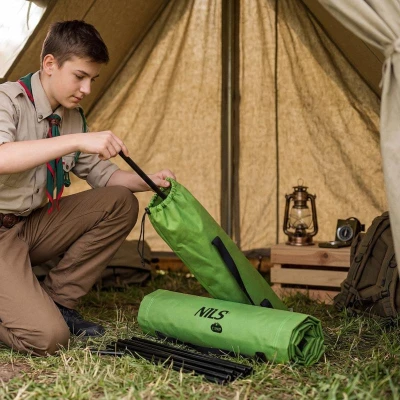 Nils Skládací kempingové lehátko Camp NC3504 military 190 cm