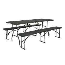 Nils Skladací kempingový stôl Camp NC1618 antracitový