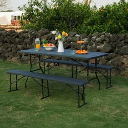 Nils Skladací kempingový stôl Camp NC1618 antracitový