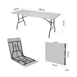 Nils Skládací kempingový stůl Camp NC1618 bílý