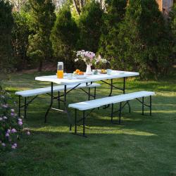 Nils Skládací kempingový stůl Camp NC1618 bílý