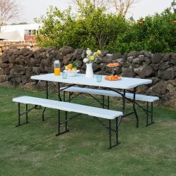 Nils Skládací kempingový stůl Camp NC1618 bílý