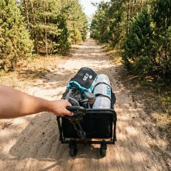 NILS Camp NC4306 černý skládací kempingový vozík