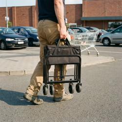 NILS Camp NC4306 černý skládací kempingový vozík