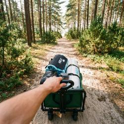 NILS Camp NC4306 zelený Skládací kempingový vozík