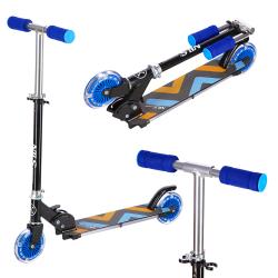 Nils Extreme HD025 LED modrá skládací koloběžka