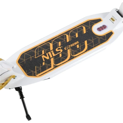 Nils HM209T bílá-zlatá skládací koloběžka s brzdou