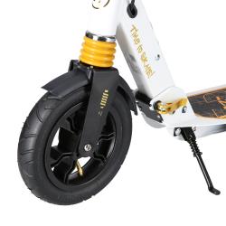 Nils HM209T bílá-zlatá skládací koloběžka s brzdou