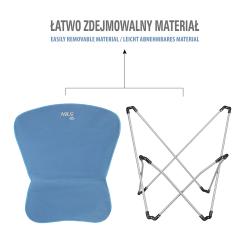 NILS CAMP Skládací křeslo NC3051 modré