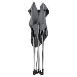 NILS CAMP Skladacie kreslo NC3051 sivé