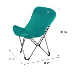 NILS CAMP Skládací křeslo NC3051 zelené