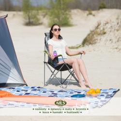 Nils Skládací křeslo Camp NC3080, šedé