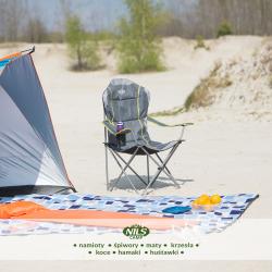 Nils Skládací křeslo Camp NC3080, šedé