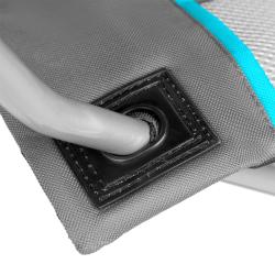 NILS CAMP Skládací křeslo NC3080 světle-šedé