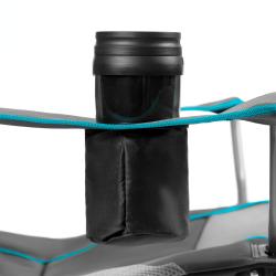 NILS CAMP Skládací křeslo NC3080 světle-šedé