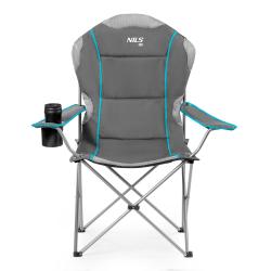 NILS CAMP Skládací křeslo NC3080 světle-šedé
