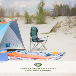 NILS CAMP Skládací křeslo NC3080, zelené