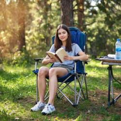 Nils Skládací křeslo Camp NC3705 modré