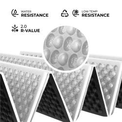 Nils Skladacia penová karimatka Camp NC1768 s reflexnou vrstvou čierna