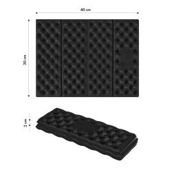 Nils Skládací pěnové sedátko s reflexní vrstvou Camp NC17105 černé