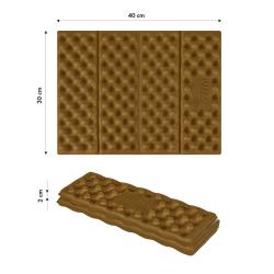 Nils Skládací pěnové sedátko s reflexní vrstvou Camp NC17105 hnědé