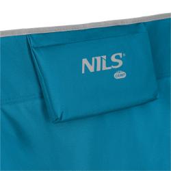 Nils Skladacie plážové kreslo Camp NC3306 modré/šedé