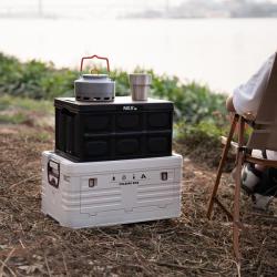 Nils Skládací přepravka Camp NCB4005 s dřevěným víkem 2v1 20L