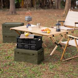 Nils Skladací prepravka Camp NCB4005 s dreveným vekom 2v1 20L