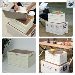 Nils Skládací přepravka Camp NCB4007 s dřevěným víkem 2v1 50L