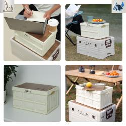 Nils Skládací přepravka Camp NCB4007 s dřevěným víkem 2v1 50L