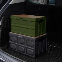 Nils Skládací přepravka Camp NCB4007 s dřevěným víkem 2v1 9L zelená