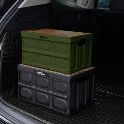 Nils Skládací přepravka Camp NCB4007 s dřevěným víkem 2v1 9L zelená