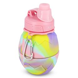Nils Skládací silikonová láhev Camp NC4102 700ml růžová