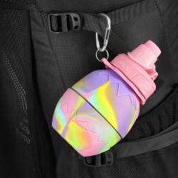 Nils Skládací silikonová láhev Camp NC4102 700ml růžová