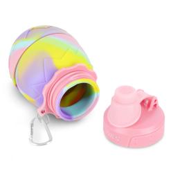 Nils Skládací silikonová láhev Camp NC4102 700ml růžová