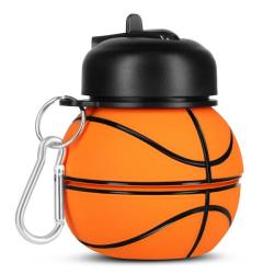 Nils Skládací silikonová láhev Camp NC4104 550ml basketbal