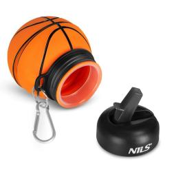Nils Skládací silikonová láhev Camp NC4104 550ml basketbal