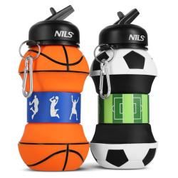 Nils Skládací silikonová láhev Camp NC4104 550ml fotbal