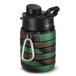 Nils Skládací silikonová láhev Camp NC4106 500ml zelená