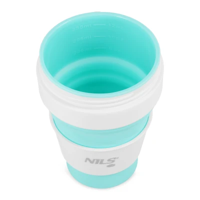 Nils Skládací silikonový hrnek Camp NC4103 355ml mátový