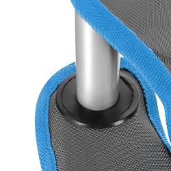 NILS CAMP Skladacia stolička NC3079 sivá-modrá